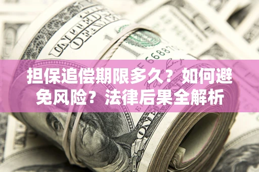 济南担保追偿期限多久？如何避免风险？法律后果全解析