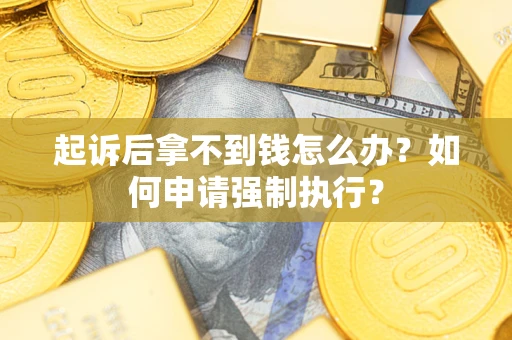 济南起诉后拿不到钱怎么办？如何申请强制执行？