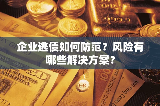 济南企业逃债如何防范？风险有哪些解决方案？